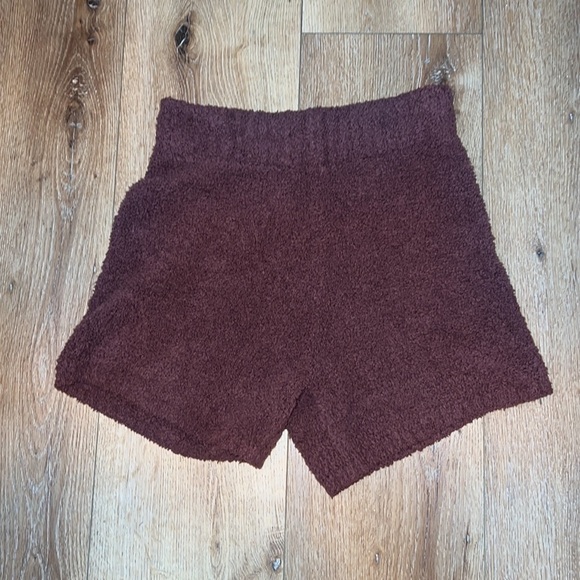 Skims Brown Cozy Knit Shorts L/XL - Picture 3 of 9